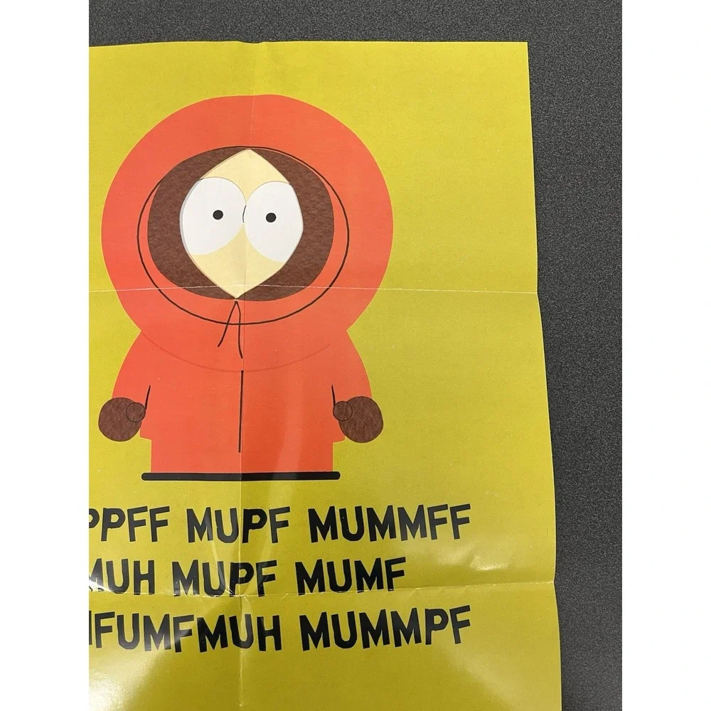 Shadow Man South Park N64 Authentic Poster Insert Only Nintendo 64 Two-Sided